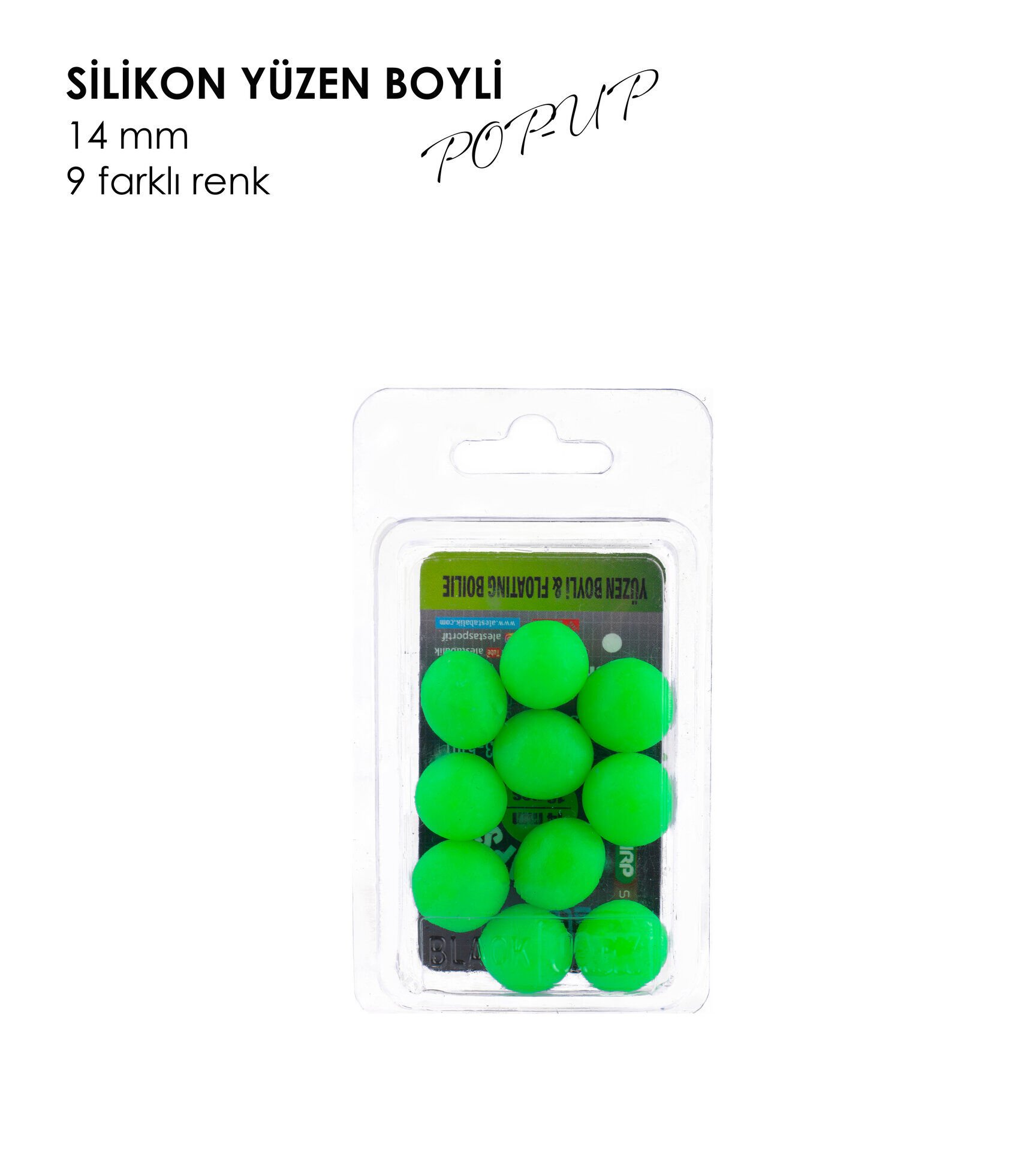 YÜZEN BOYLİ POP-UP UV YEŞİL 14MM 10P
