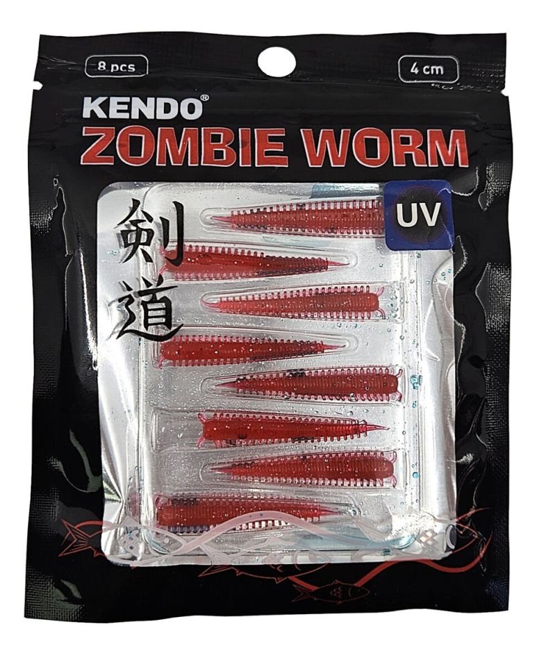 Kendo Zombie Worm Lrf Silikonu 4cm 8 Adet