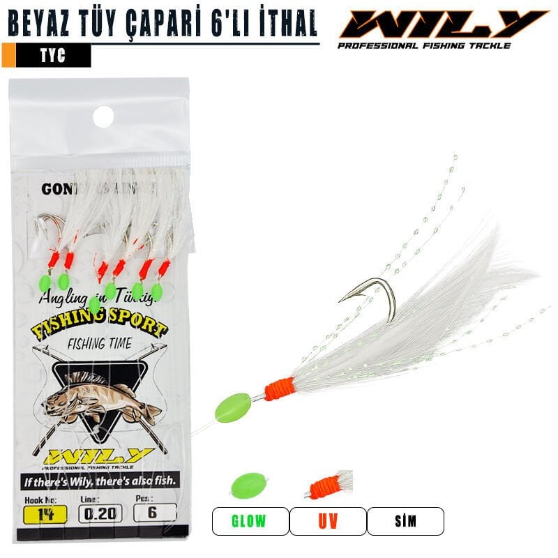 Wily Beyaz Tüy Çapari 6'lı İthal