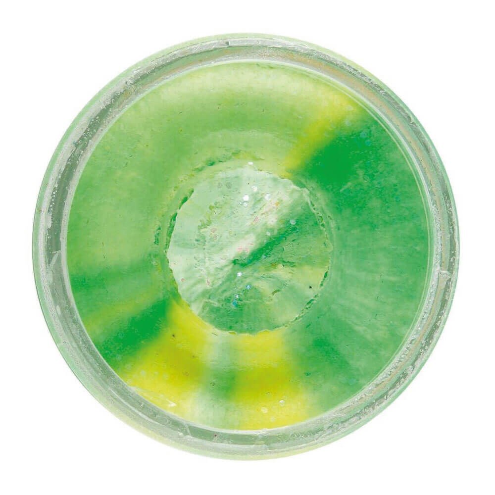 Berkley Powerbait Double Glitter Trout Bait Sahte Yem GREEN-WHITE-LEMON YELLOW