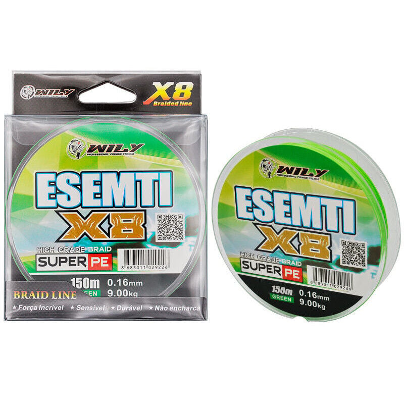 Wily Esemti 8 Kat İp Misina 150 mt Yeşil