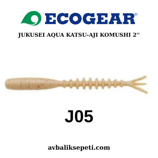 ECOGEAR JUKUSEI AQUA KATSU AJI KOMUSHI 2’’ J05
