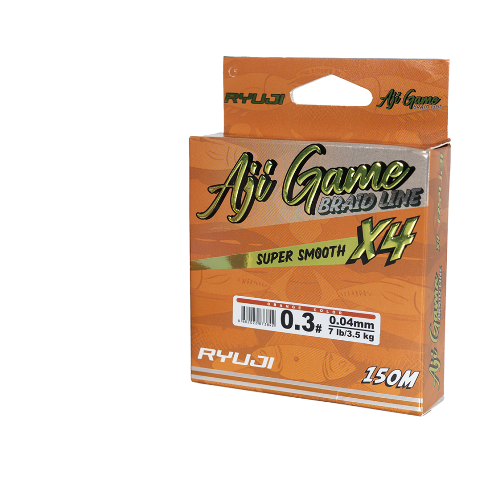 RYUJI AJI GAME 4X, 0.05MM 150M, ORANGE İP MİSİNA