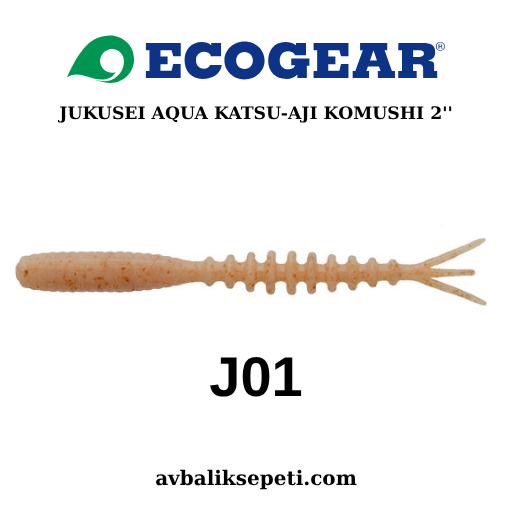 ECOGEAR JUKUSEI AQUA KATSU AJI KOMUSHI 2’’ J01