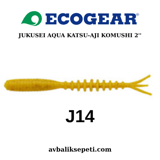 ECOGEAR JUKUSEI AQUA KATSU AJI KOMUSHI 2’’ J14