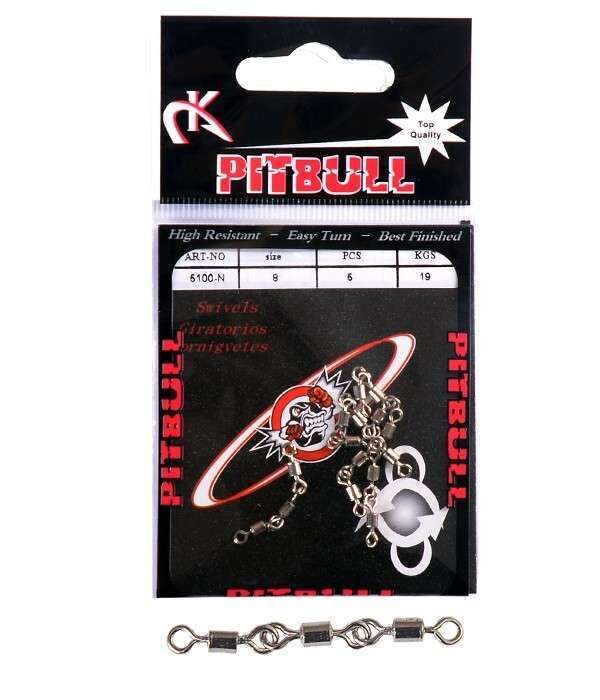 Pitbull 5100 3 Zincir Fırdöndü 5li Paket Nikel Standart