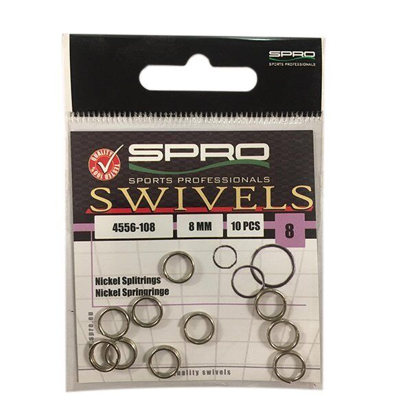 SPRO Nikel Halka(Ayrık) 8MM - 10 Adet