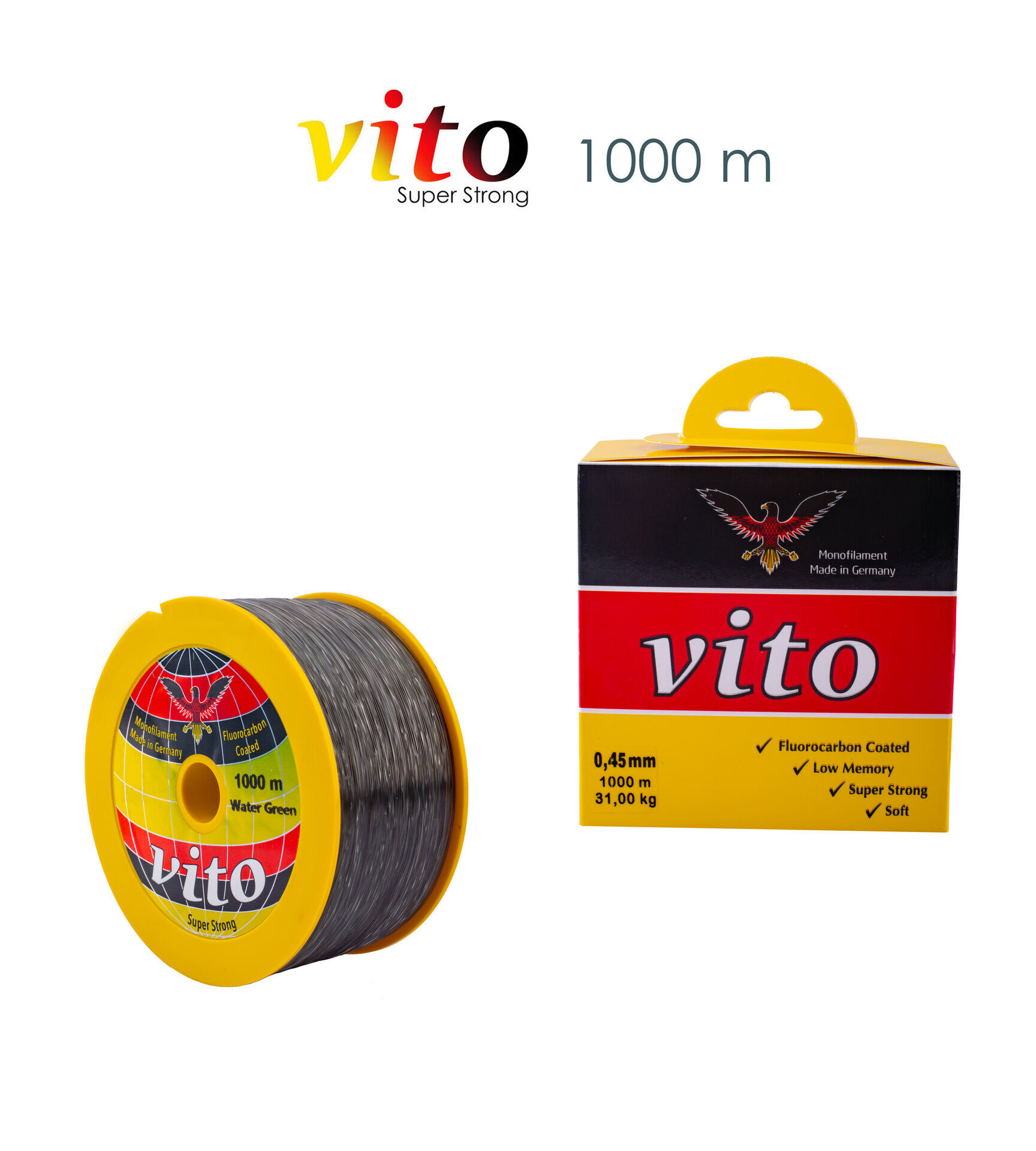 VİTO 0,45 1000M BOBİN MİSİNA YEŞİL