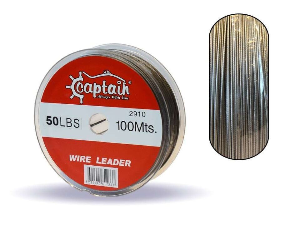 Captain Çelik Tel 100mt Steel Wire Leader Standart - 10 LBS