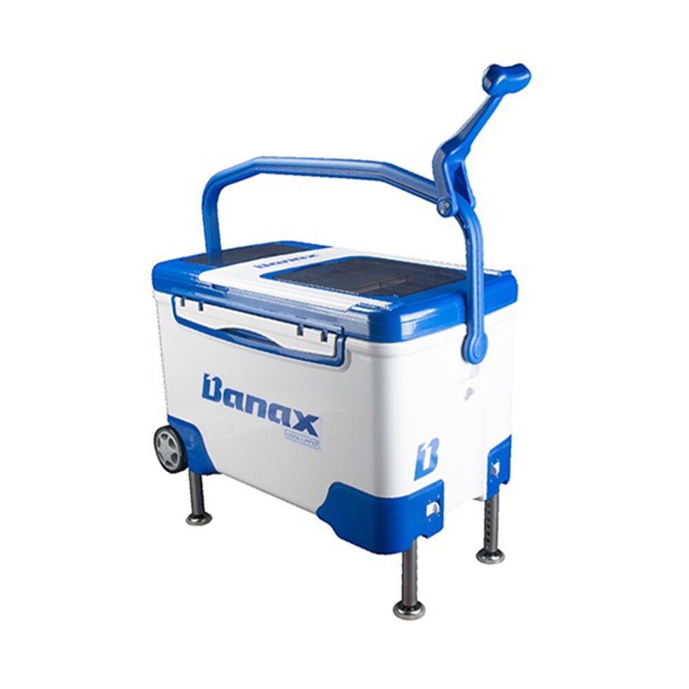 Banax Cool Land 37L Tekerlekli Ayarlanabilir Ayaklı Buzluk 2107 BLUE-WHITE - 37L