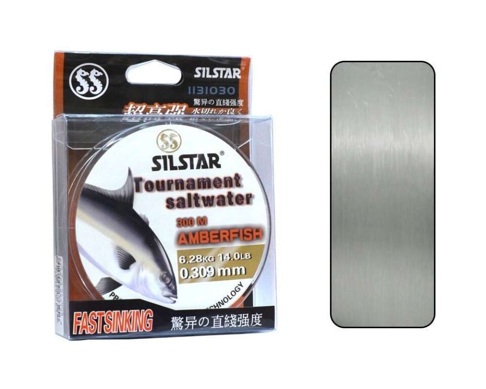 Silstar 1131 Salt Water Amberfish 300mt Monofilament Misina Su Gri