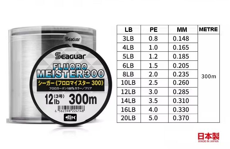 Seaguar Fluoro Meister %100 Fluoro Carbon Misina 300mt