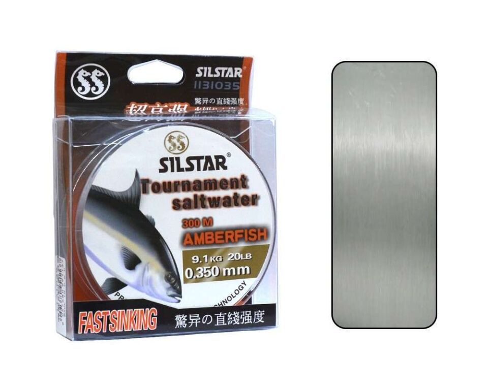 Silstar 1131 Salt Water Amberfish 300mt Monofilament Misina Su Gri Standart