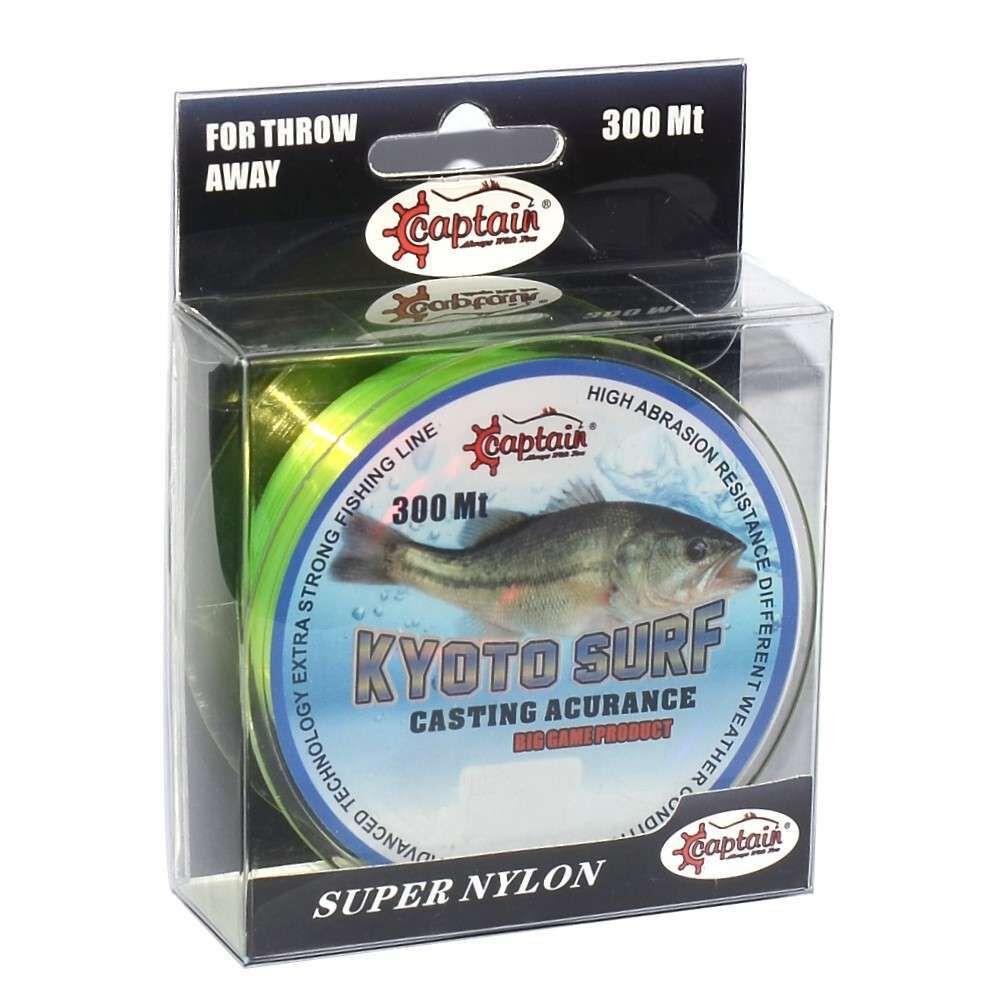 Captain Kyoto Surf 300mt Monofilament Misina Sarı Standart - 0.33 MM