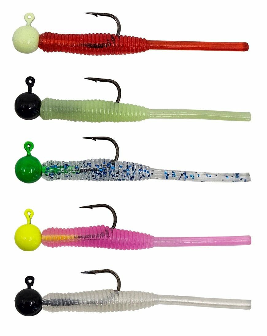 Kendo Hook Worm Jighead+Lrf Silikonu 1gr+4.5cm 5 Adet