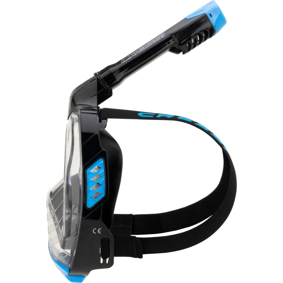 Cressi Bali Tam Yüz Maske BLACK / BLUE - L/XL