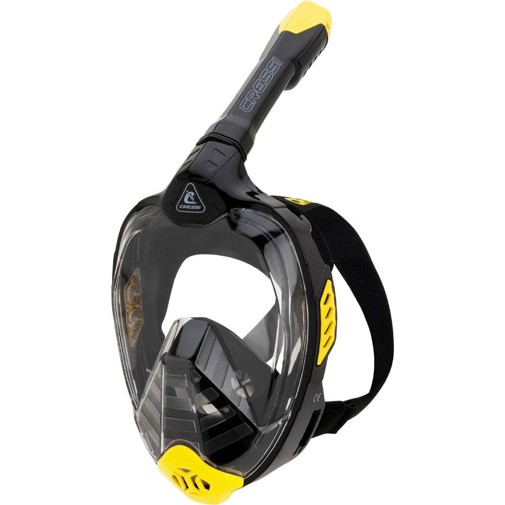 Cressi Bali Tam Yüz Maske S/M - BLACK / YELLOW