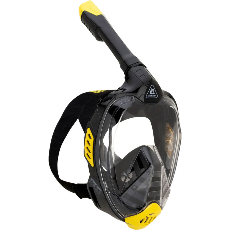 Cressi Bali Tam Yüz Maske S/M - BLACK / YELLOW