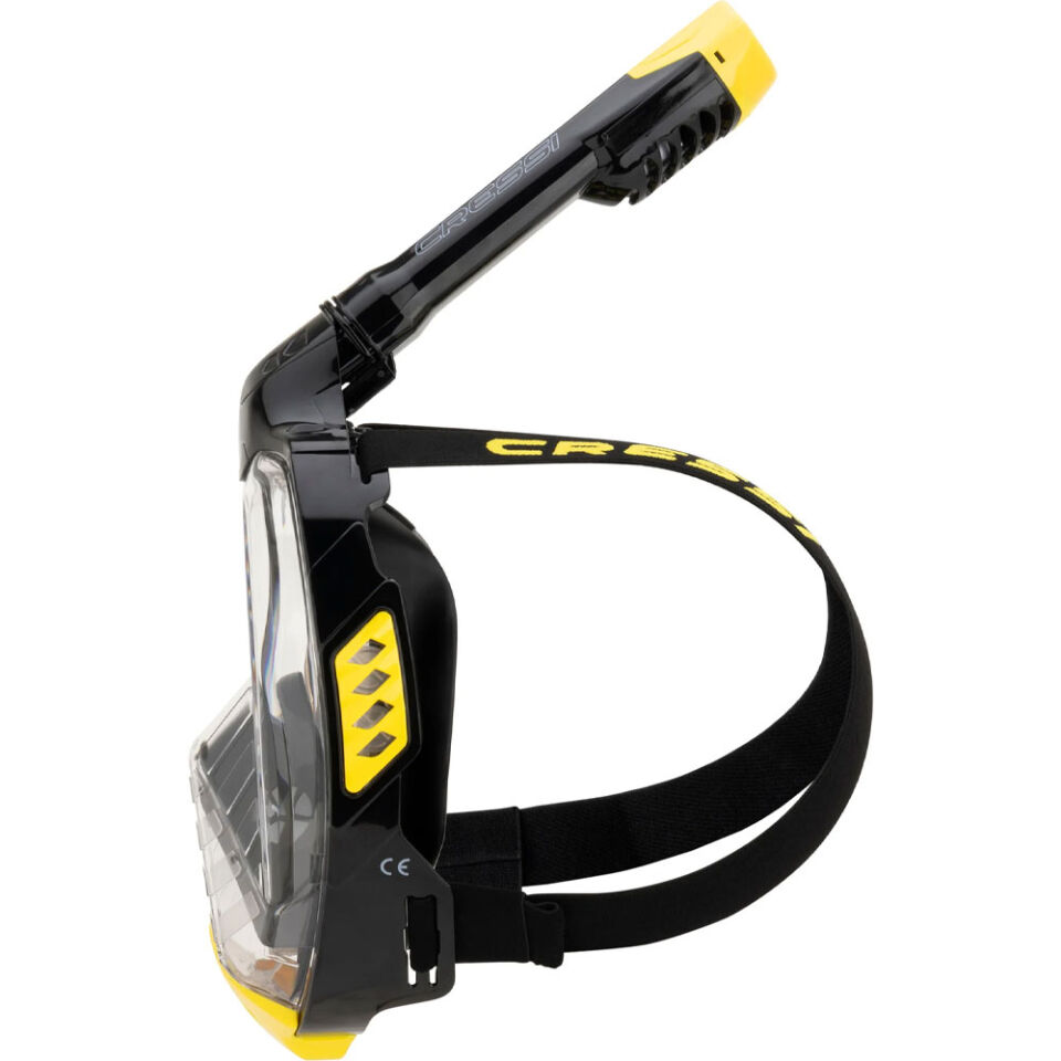 Cressi Bali Tam Yüz Maske S/M - BLACK / YELLOW