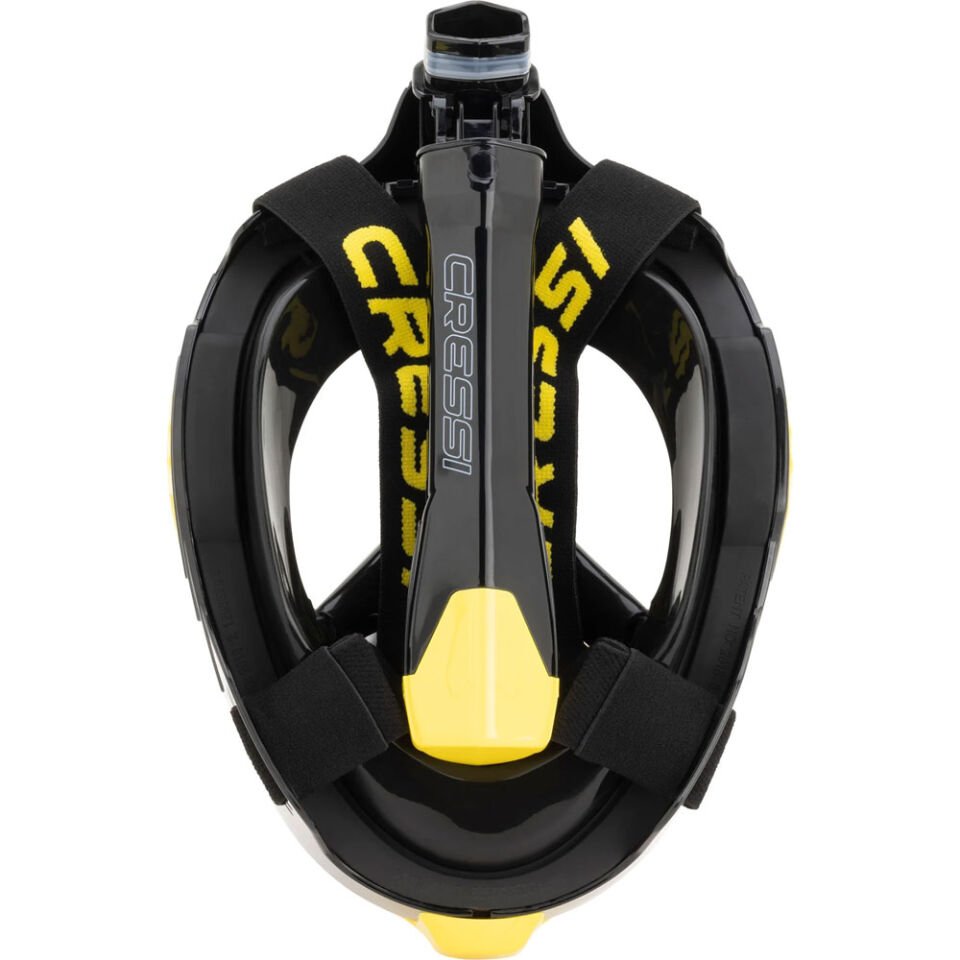 Cressi Bali Tam Yüz Maske S/M - BLACK / YELLOW