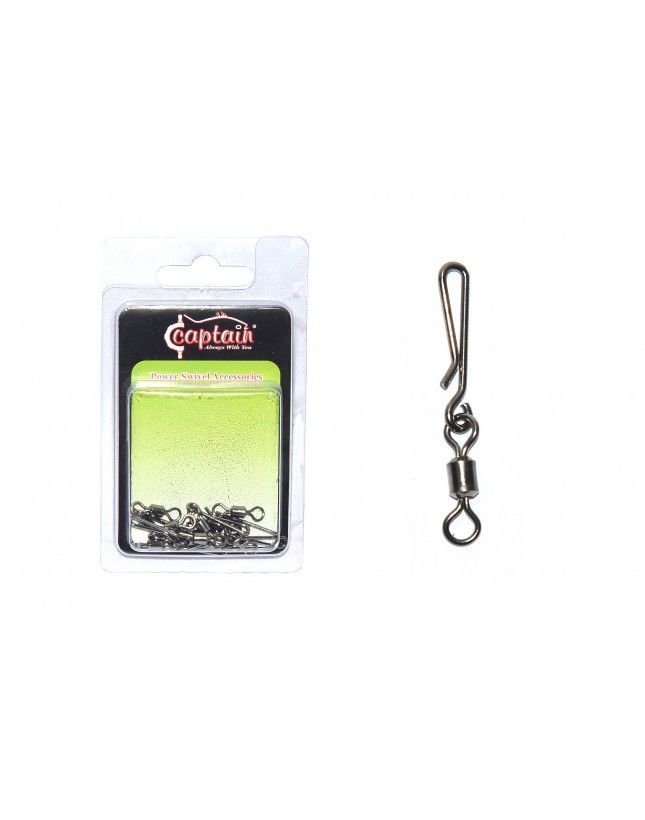 Captain 5128 Speed Sahte Balık Klipsi 10lu Paket Black Nikel