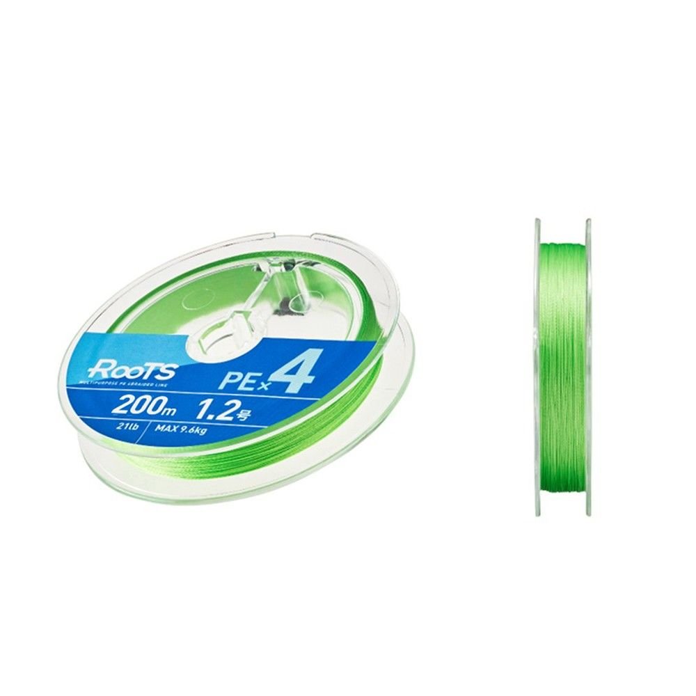 Gosen X4 Roots PE 4 Örgü Spin İpi 200mt Light Green