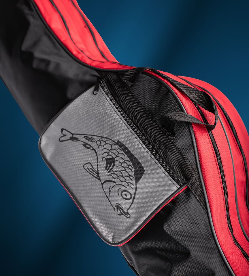 KAMIŞ ÇANTASI 100CM 2 GÖZ KIRMIZI 2 CEP