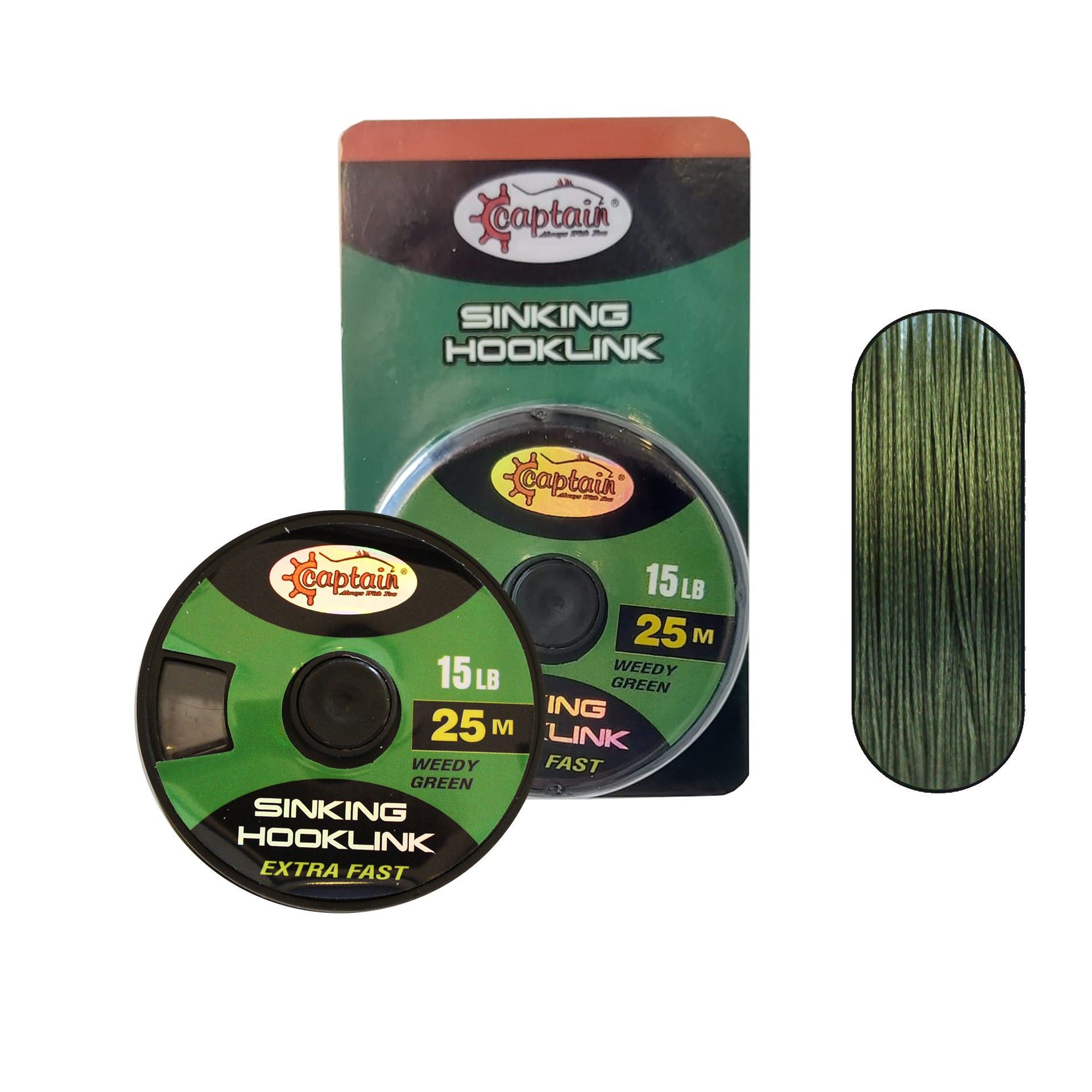 Hook Line 8X PE Carp Braid Assist İpi 25mt Dark Green