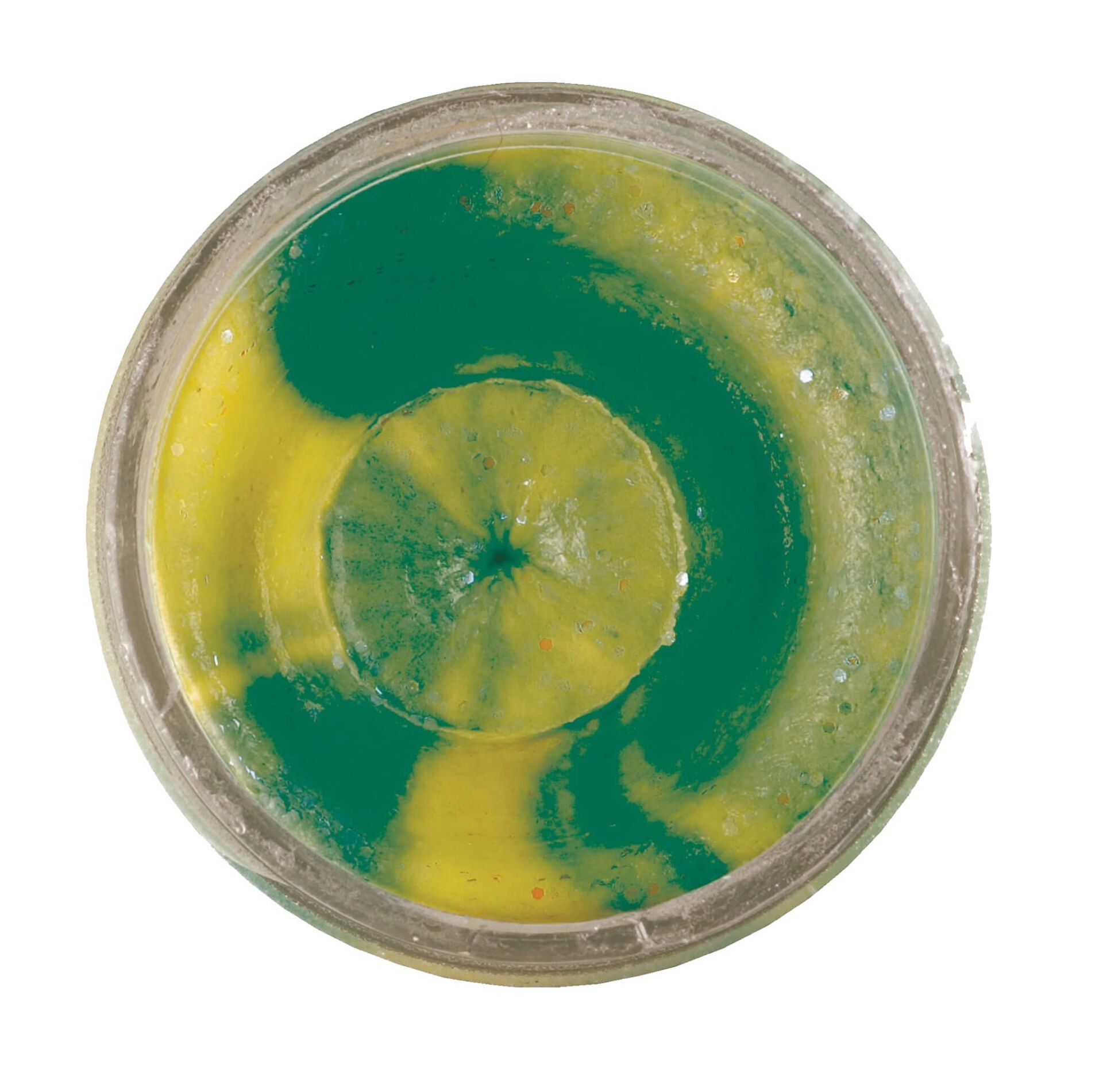 Berkley Powerbait Extra Scent Glitter Sahte Yemi 50 GR - Fluo Green Yellow