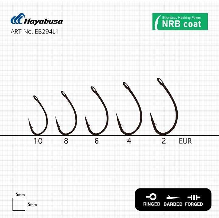 Hayabusa L1 Sazan İğnesi Dövme Teflon Black 10lu Paket