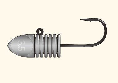 XESTA BULLET RIBHEAD JIG HEAD #6 4P 2.5G