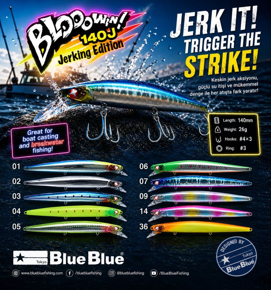 BLOOWIN! 140 JERKING EDITION 26G #09