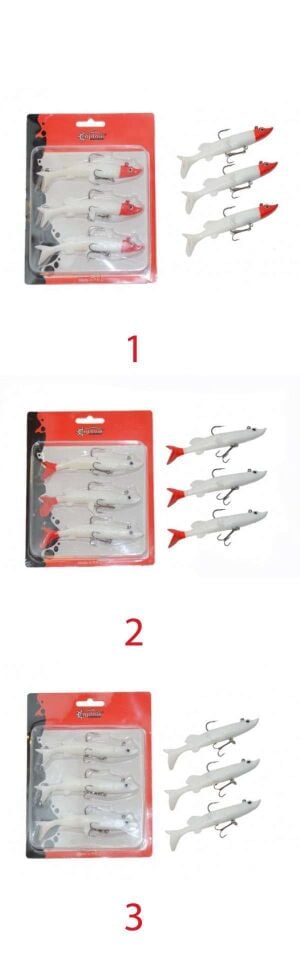 Captain 3067 Pluse Soft 12cm Turna Silikonu 3lü Set Suni Yem