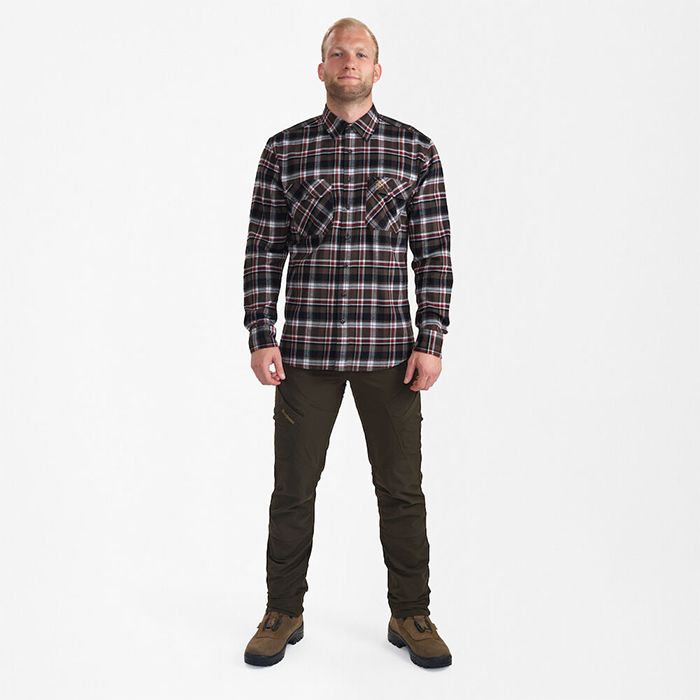 DEERHUNTER Nathan Kahverengi Kareli Gömlek 41/42