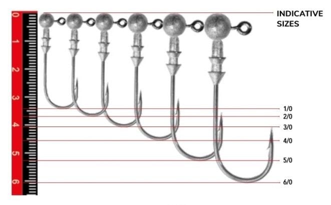 Nomura NM90007030 Round Jig Head 3lü Paket İğne:3/0 no 7gr