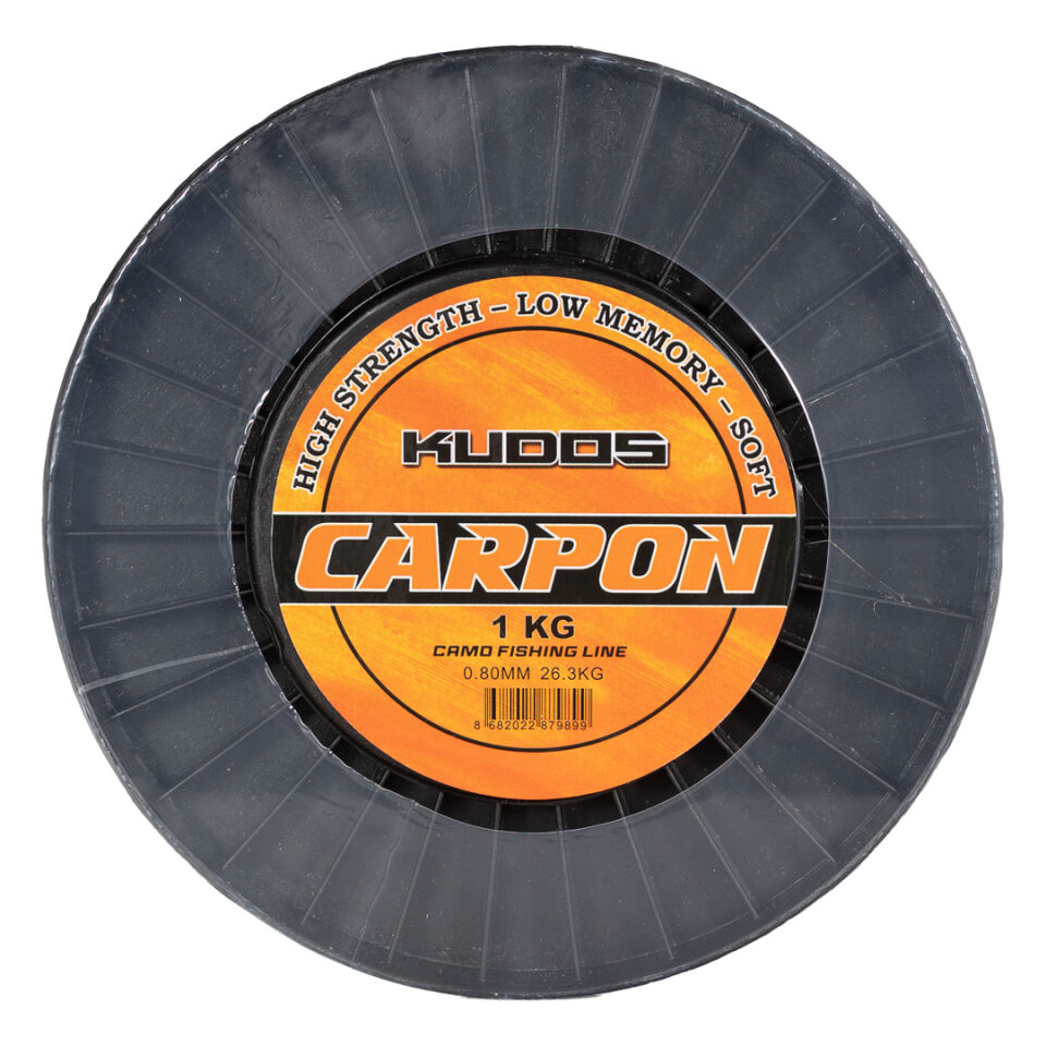 KUDOS CARPON CAMO 0.35MM 1 KG BOBİN MİSİNA