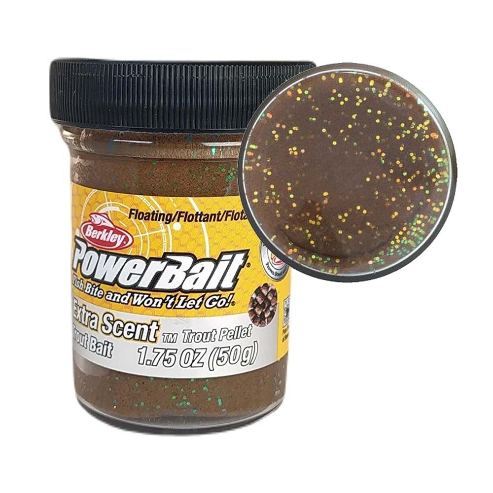 Berkley Powerbait Extra Scent Glitter Sahte Yemi 50 GR - TROUT PELLET