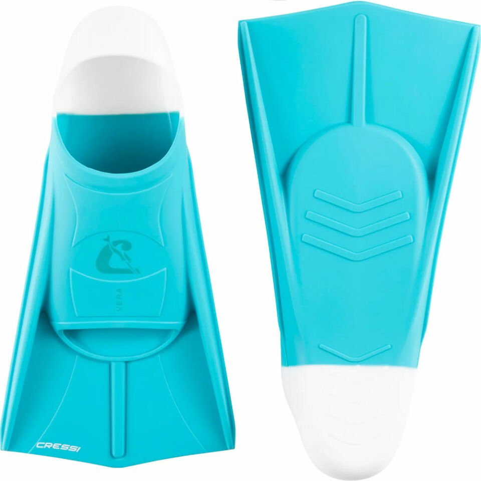 Cressi Vera Yüzme ve Dalış Paleti AQUAMARINE - WHITE - XL - 45/47
