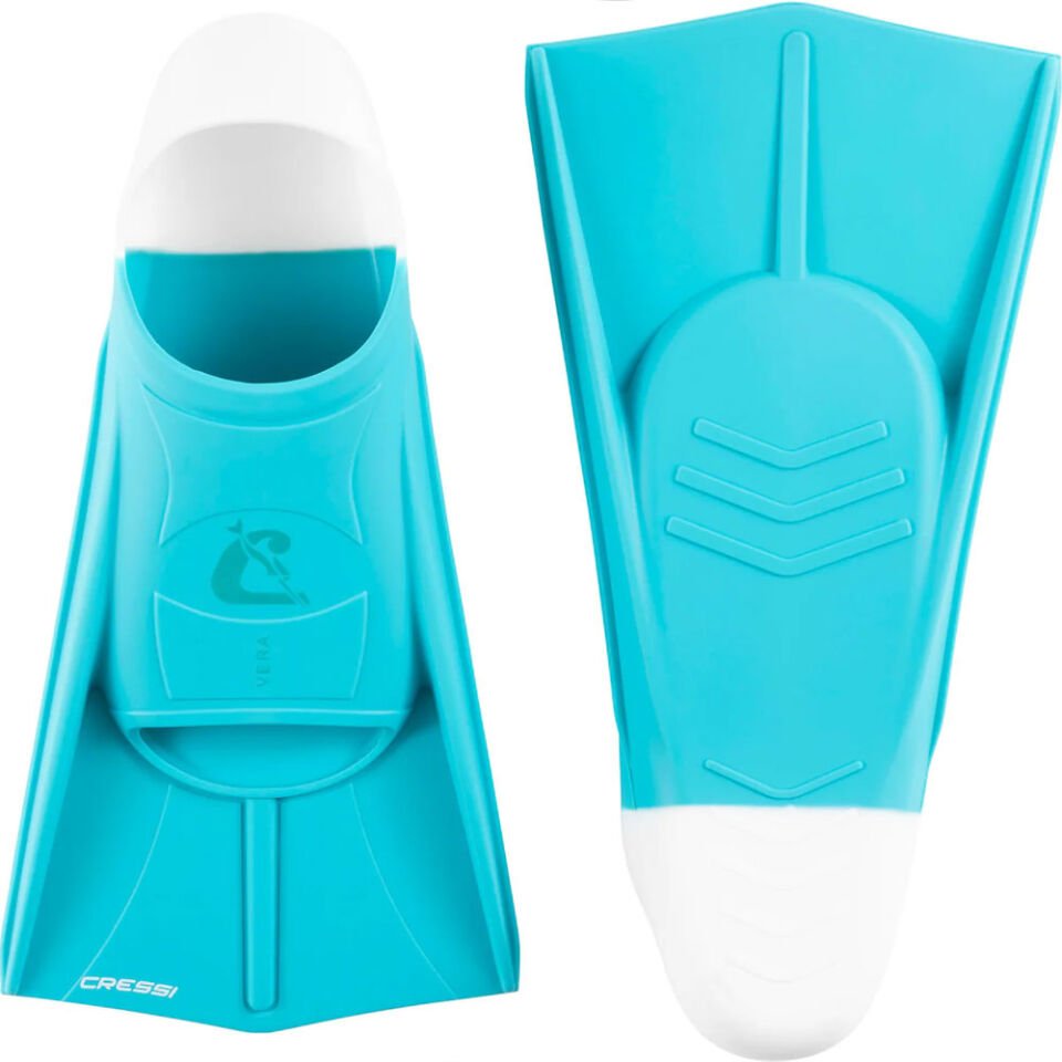 Cressi Vera Yüzme ve Dalış Paleti AQUAMARINE - WHITE - M - 39/41