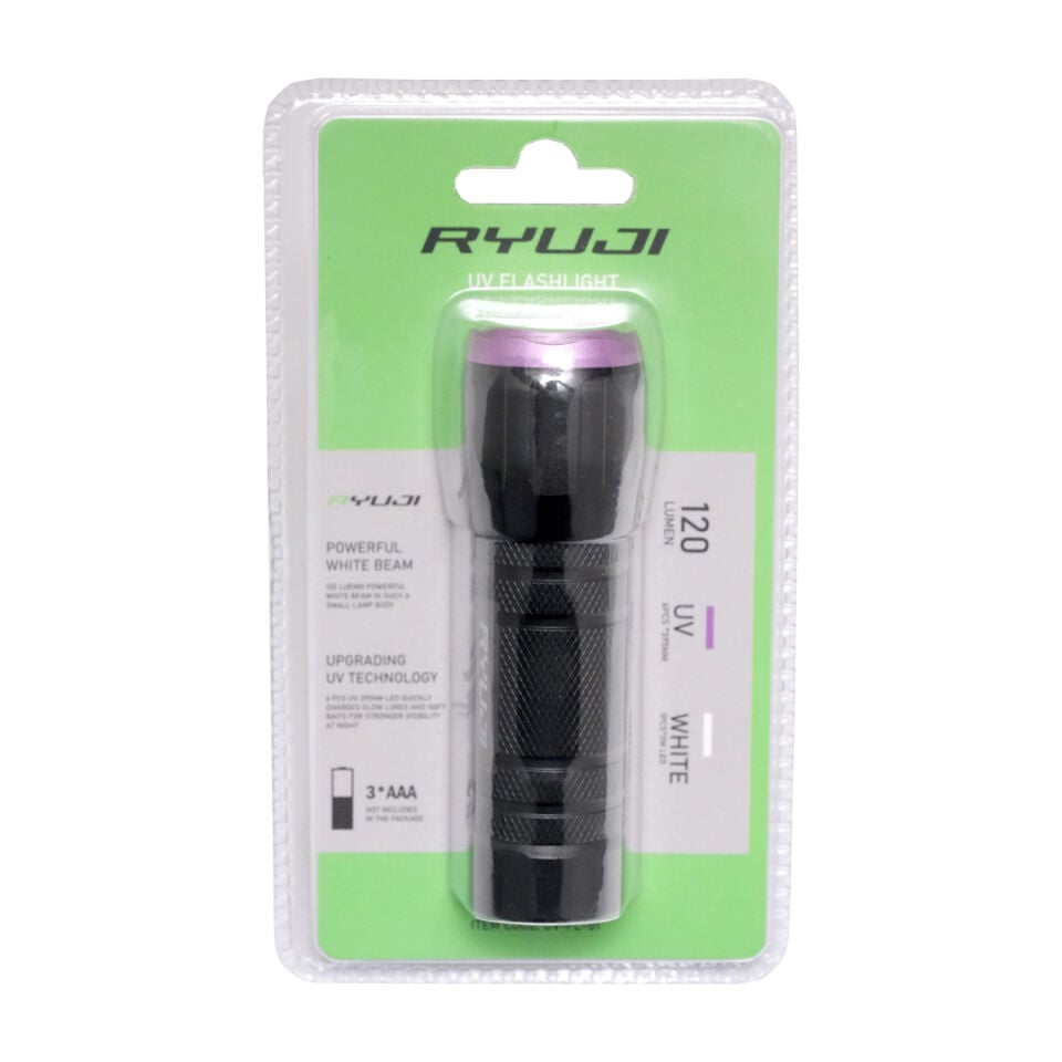 RYUJI 120 LUMEN BEYAZ+ UV EL FENERİ