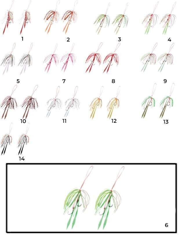 Hayabusa SE 125 Tai Rubber Free Slide Yedek Etekli Assist İğne Set 6