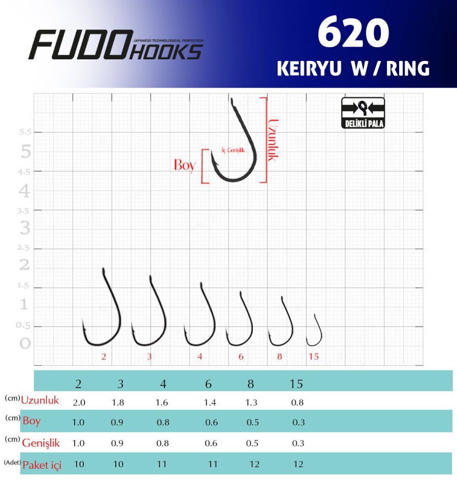 6204 KEIRYUU W/RING #3 KIRMIZI 10P