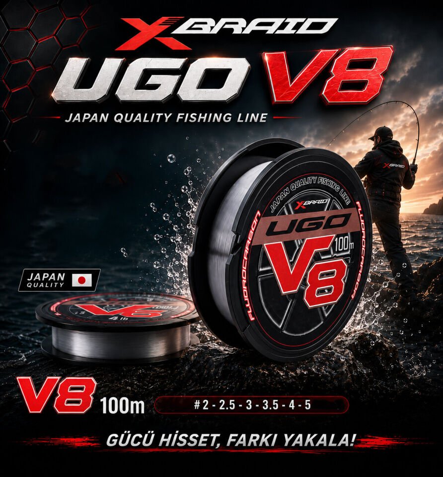 YGK X061 F-UGO V8 HARD FC 100M 9.07KG 0.37