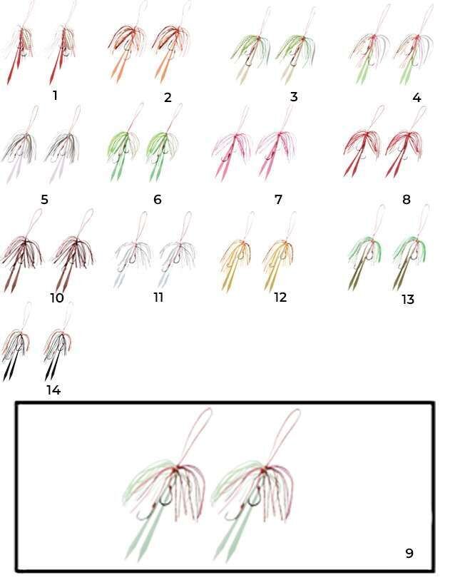 Hayabusa SE 125 Tai Rubber Free Slide Yedek Etekli Assist İğne Set 9