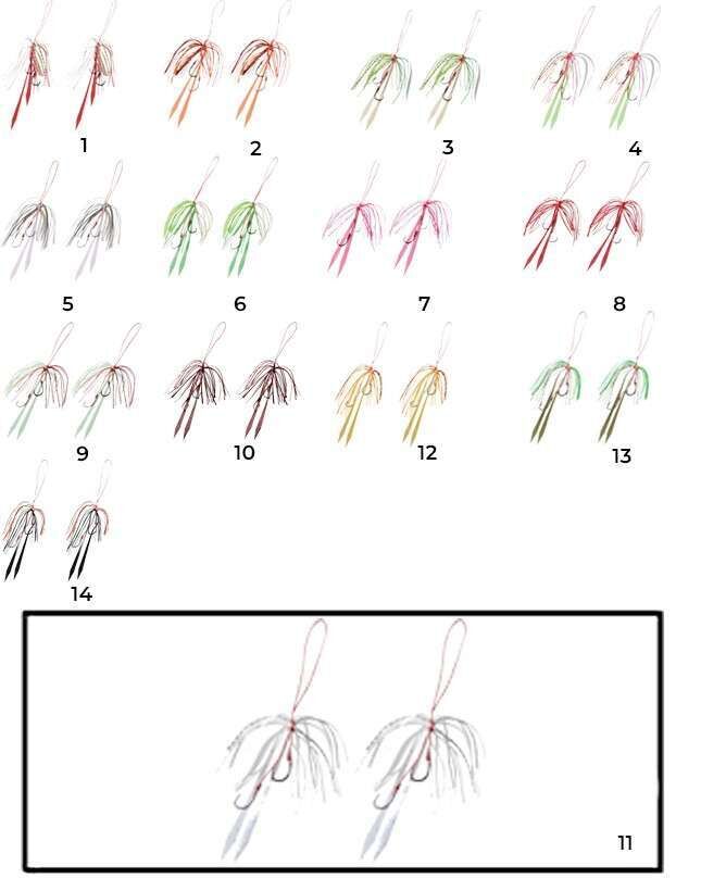 Hayabusa SE 125 Tai Rubber Free Slide Yedek Etekli Assist İğne Set 11