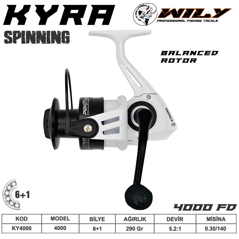 Portfish  Kyra 4000 Olta Makinası 6+1 bb