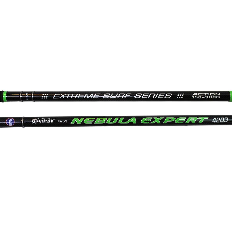 Captain 1653 Nebula Great Expert FUJİ 3 Parça Surf Kamış 300gr Atar
