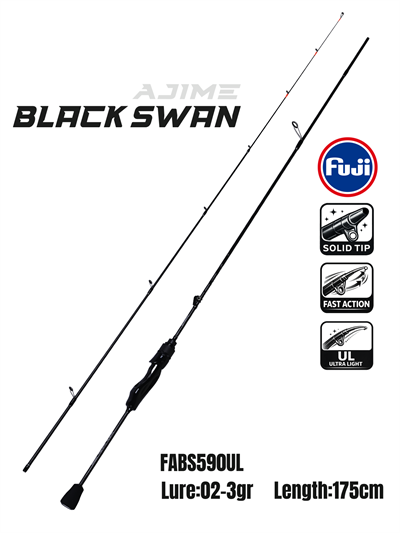 Fujin Ajime Black Swan 175cm 02-3gr Aji LRF Kamışı