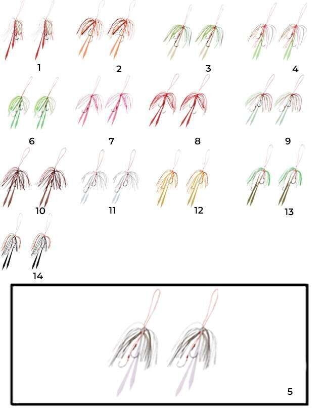 Hayabusa SE 125 Tai Rubber Free Slide Yedek Etekli Assist İğne Set 5