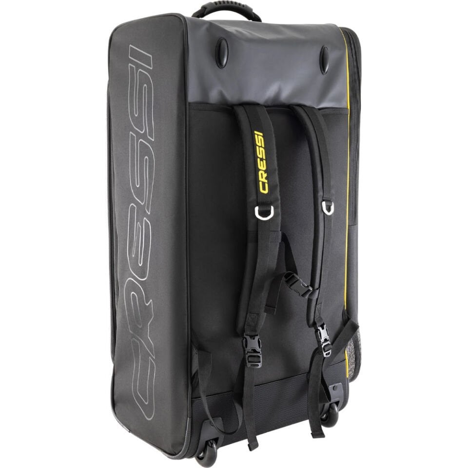 Cressi Moby 2 Tekerlekli Dalış Çantası BLACK/YELLOW - 110 L